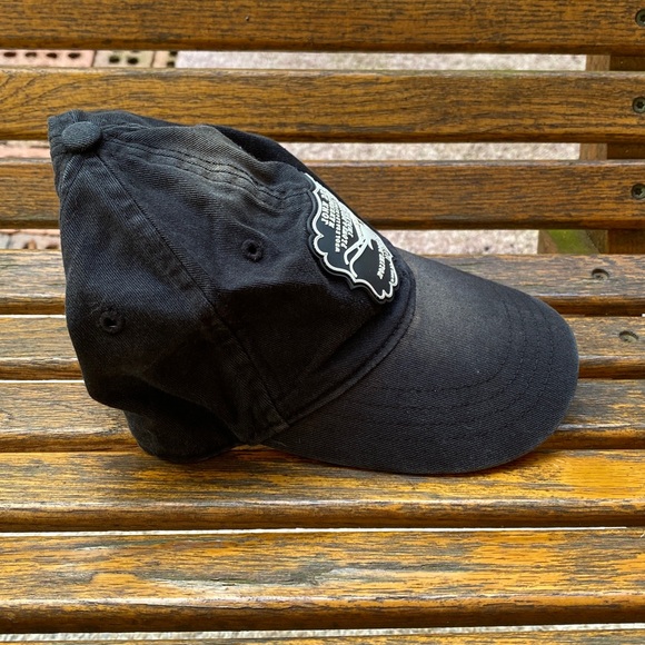 John Deere Black Vintage faded Hat adjustable back strap cap - Picture 3 of 14